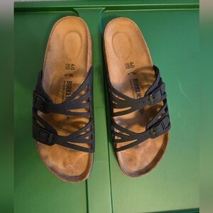 Birkenstock Black Granada Buckle Sandals